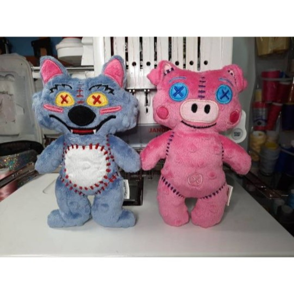 Handmade Cocomelon Wally Wolf Plush Toy 8.5" Tall Personalizable Safe Minky - Picture 8 of 8